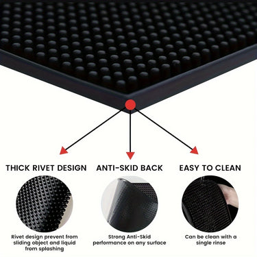 thick rubber mat easy to clean